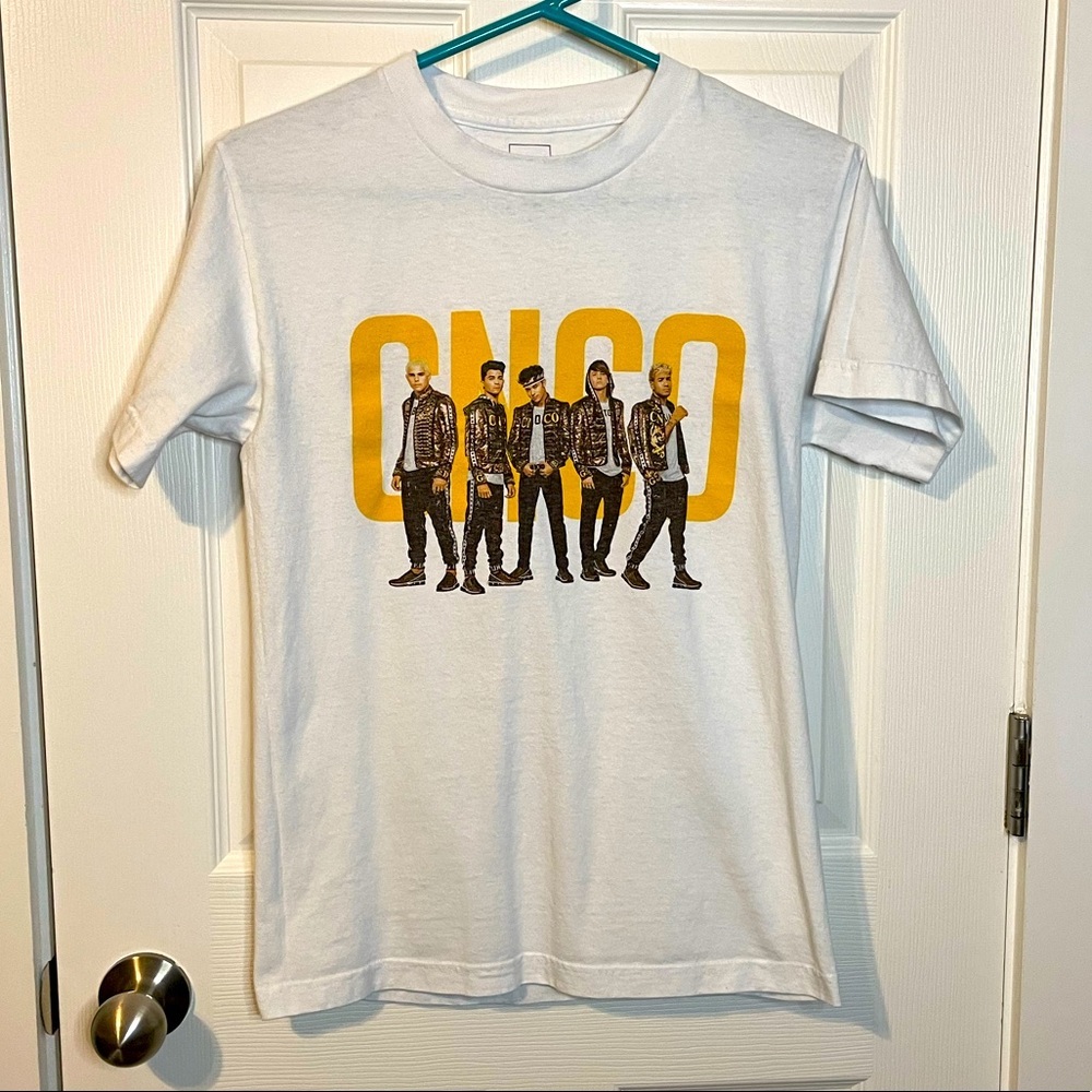 The Thread Shop white CNCO tour band graphic tee sz S